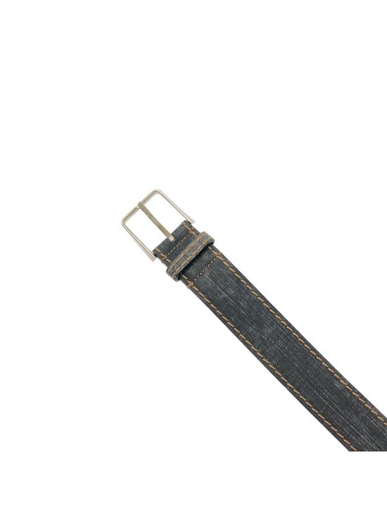Fendi Leather Print Belt 95 Navy main image 4